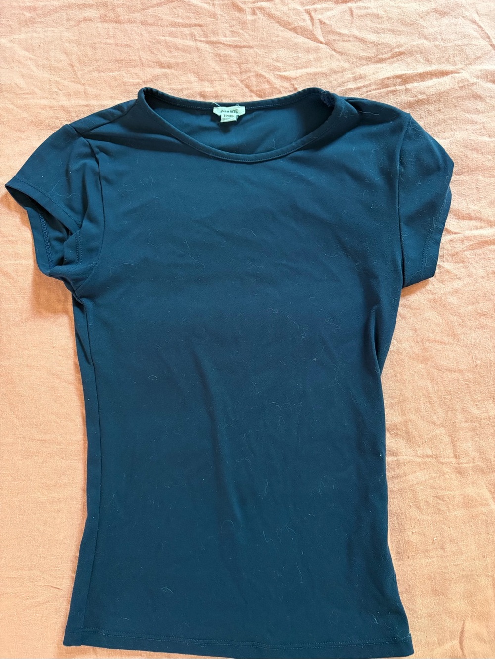 Garage Navy Fitted Women's top